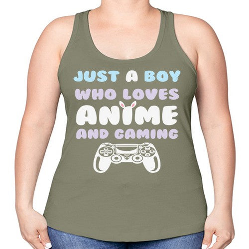Just A Boy Who Loves 261# - anime -Racerback Tank