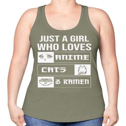 Just A Girl Who Loves 263# - anime -Racerback Tank
