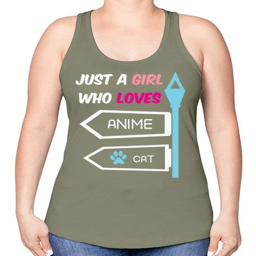 Just A Girl Who Loves Anime 264# - anime -Racerback Tank