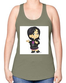 Kid 147# - cartoon general -Racerback Tank