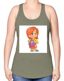 Kid 153# - cartoon general -Racerback Tank