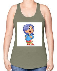 Kid 155# - cartoon general -Racerback Tank