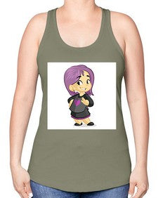 Kid 156# - cartoon general -Racerback Tank