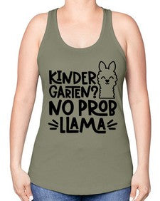 Kindergarten No Prob 432# - kindergarten -Racerback Tank