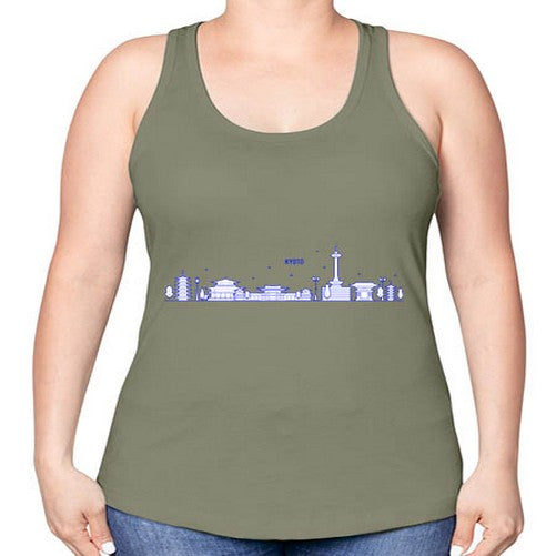 Kyoto 1102# - cities -Racerback Tank