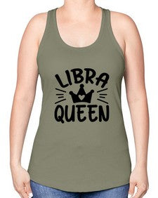 Libra queen 327# - libra -Racerback Tank
