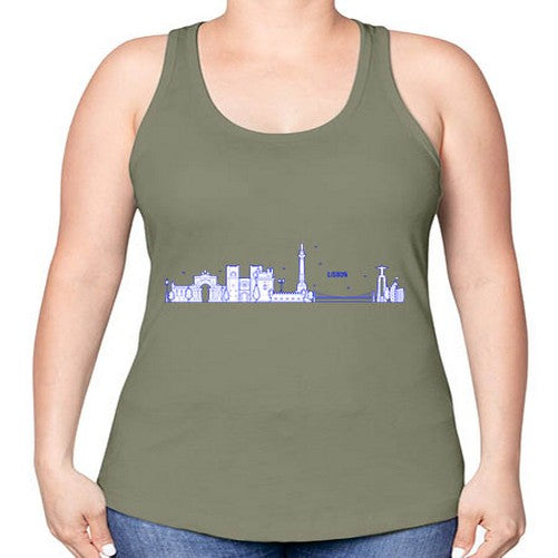 Lisbon 1148# - cities -Racerback Tank