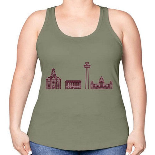 Liverpool 1151# - cities -Racerback Tank