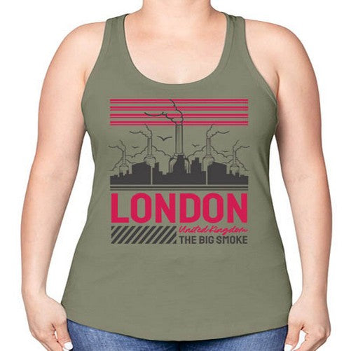 London 1158# - cities -Racerback Tank