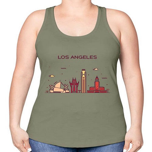 LosAngeles 1166# - cities -Racerback Tank