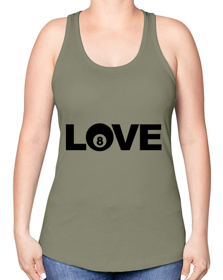 Love 740# - billards -Racerback Tank