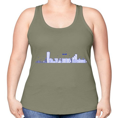 Malmo 1221# - cities -Racerback Tank