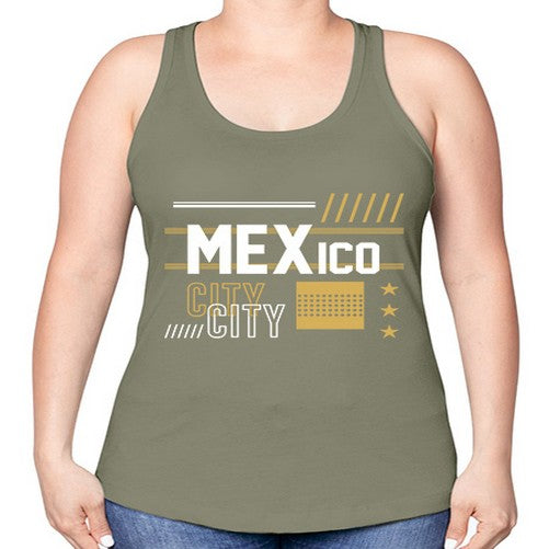 Mexico City 1275# - cities -Racerback Tank