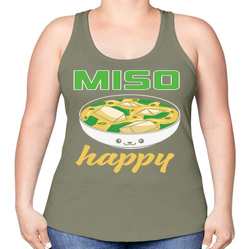 Miso Anime Japanese Food Lover 268# - anime -Racerback Tank