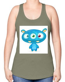 Monster 181# - cartoon general -Racerback Tank