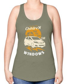 Never have more children than you have car windows 44# - car -Racerback Tank