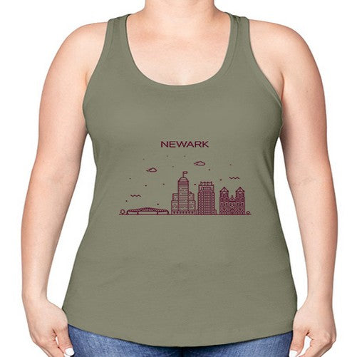 NewarkNJ 1484# - cities -Racerback Tank