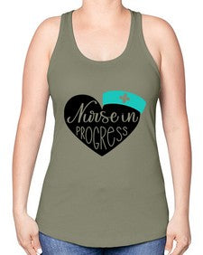 Nurse In Progress Style Style 1162# - nurse -Racerback Tank
