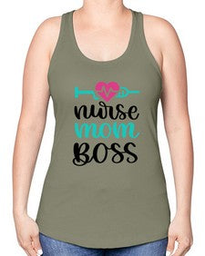 Nurse Mom Boss Style Style 1183# - nurse -Racerback Tank