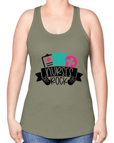 Nurses Rock Style Style 1253# - nurse -Racerback Tank