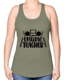 Online Teacher Style 1289# - teacher -Racerback Tank