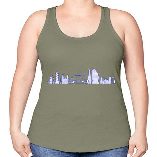 Panama 1570# - cities -Racerback Tank