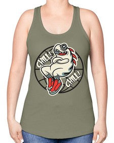 Pay the chills 201# - cartoon general -Racerback Tank