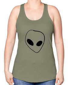 Pocket Alien 22# - ufo -Racerback Tank