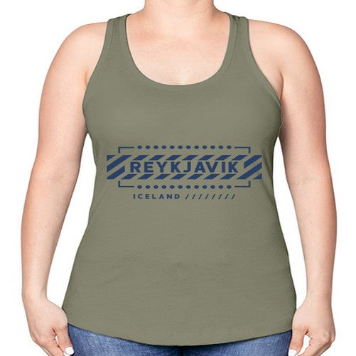 Reykjavik 1718# - cities -Racerback Tank