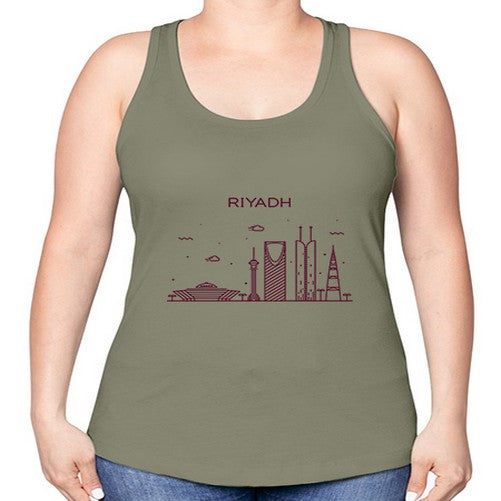 Riyadh 1739# - cities -Racerback Tank