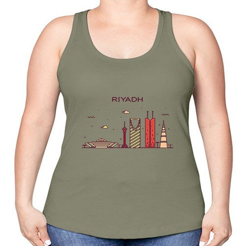 Riyadh 1742# - cities -Racerback Tank