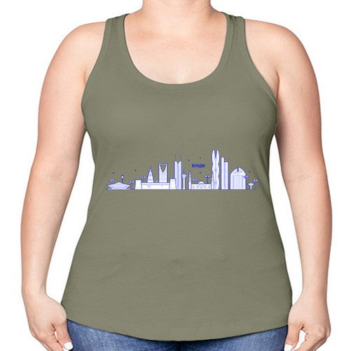Riyadh 1743# - cities -Racerback Tank