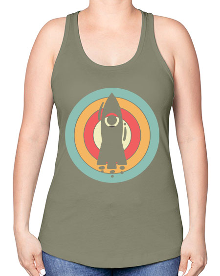 Rocket Scientist 150# - general science -Racerback Tank