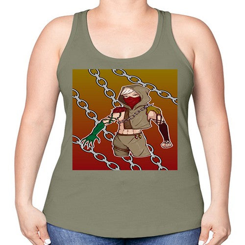 Rose and demon 75# - anime -Racerback Tank
