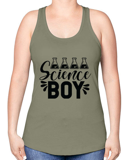 Science Boy 140# - general science -Racerback Tank