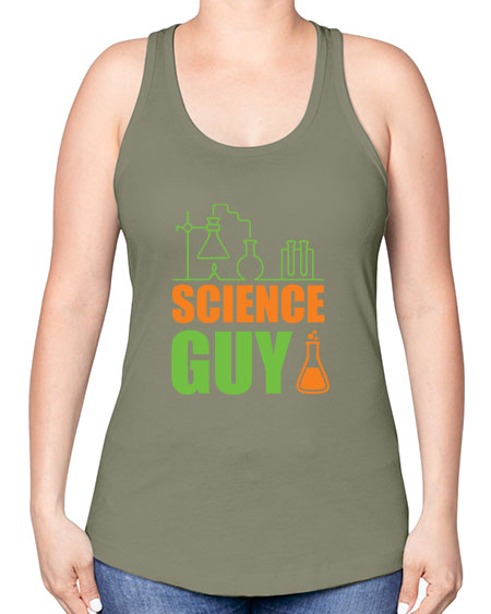 Science Guy 112# - general science -Racerback Tank