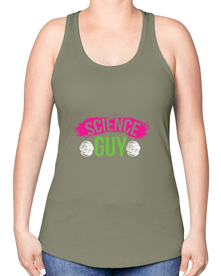 Science Guy 113# - general science -Racerback Tank