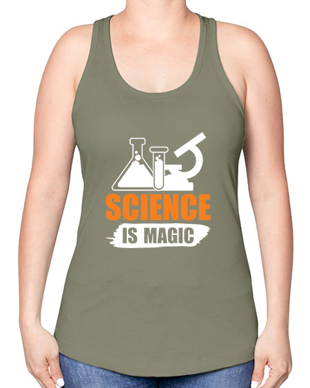 Science Is Magic 91# - general science -Racerback Tank