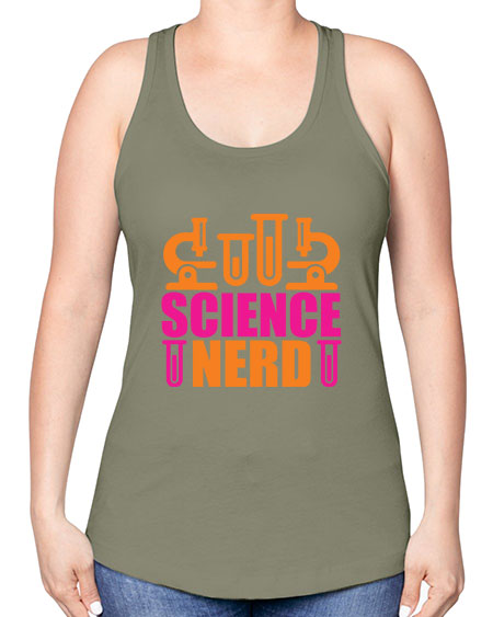 Science Nerd 59# - general science -Racerback Tank