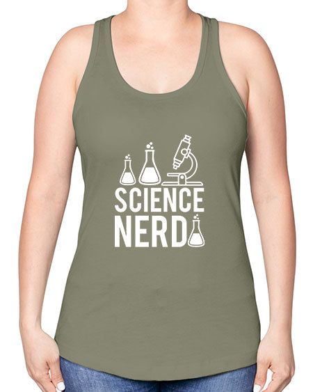 Science Nerd 61# - general science -Racerback Tank