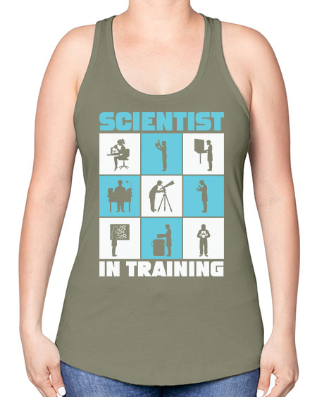 ScientistInTrainingScienceScientistSkinite Scientist Skinite 40# - general science -Racerback Tank