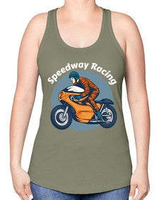 Speedway racing 64# - motorcycle -Racerback Tank