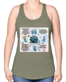 Straight Aquarius 468# - aquarius -Racerback Tank