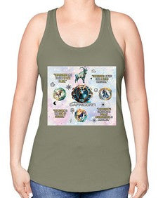 Straight Capricorn 471# - capricorn -Racerback Tank