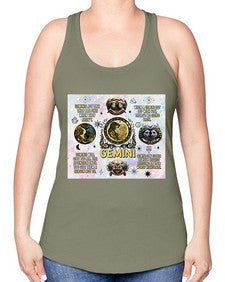Straight Gemini 472# - gemini -Racerback Tank