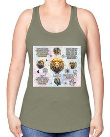 Straight Leo 473# - leo -Racerback Tank