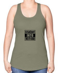 Straight into twelfth grade 906# - twelfth grade -Racerback Tank