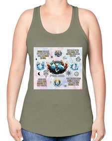 Straight pisces 475# - pisces -Racerback Tank