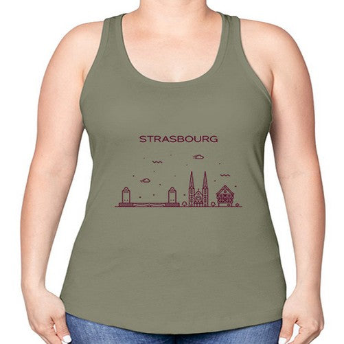 Strasbourg 1896# - cities -Racerback Tank
