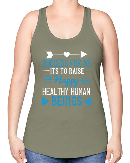 Success for me its to raise happy healthy human beings Style 212# - kids -Racerback Tank